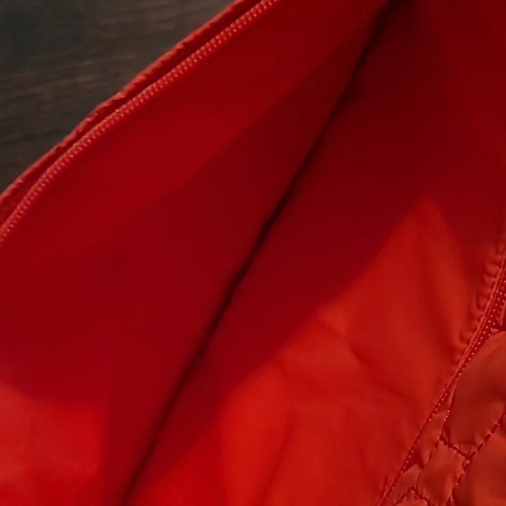 Kate Spade Red Black Quilted Padded Latop Carrier Shoulder Bag School College